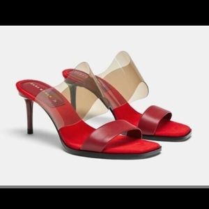 Zara 2019 Vinyl High heel sandals ✨new✨